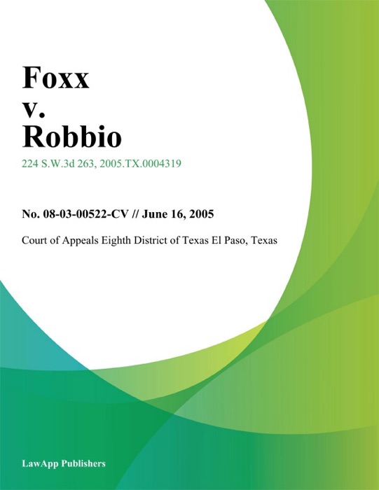 Foxx v. Robbio