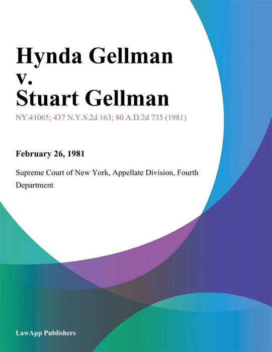 Hynda Gellman v. Stuart Gellman