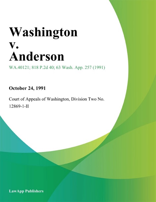 Washington v. anderson