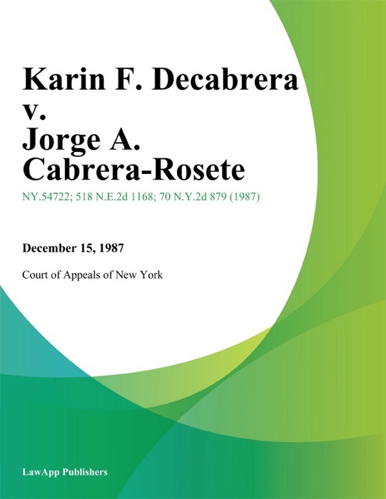 Karin F. Decabrera v. Jorge A. Cabrera-Rosete