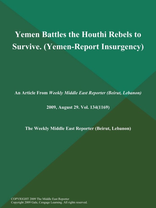 Yemen Battles the Houthi Rebels to Survive (Yemen-Report: Insurgency)