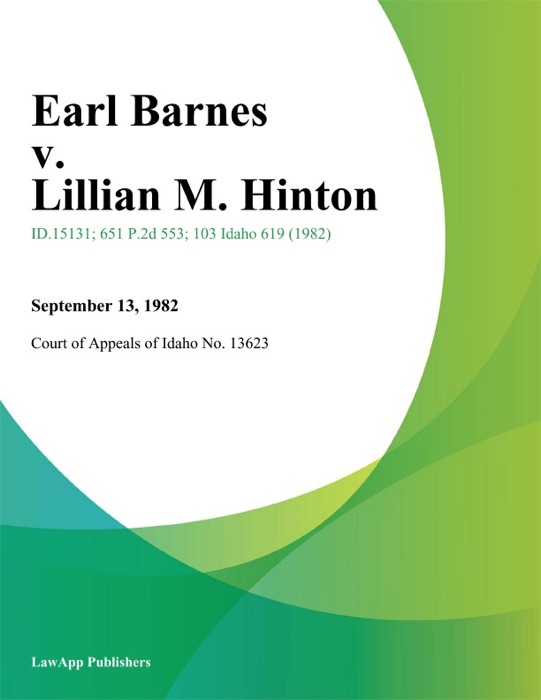 Earl Barnes v. Lillian M. Hinton