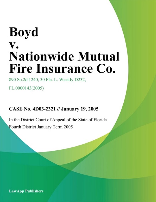 Boyd v. Nationwide Mutual Fire Insurance Co.