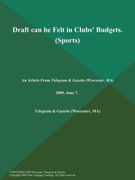 Draft can be Felt in Clubs' Budgets (Sports)