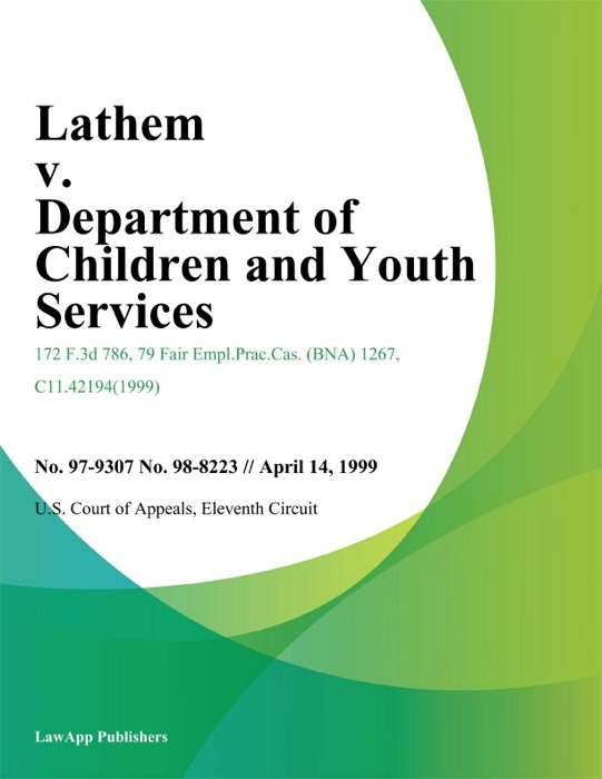 Lathem V. Department Of Children And Youth Services