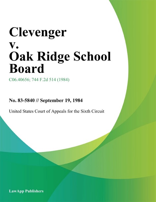 Clevenger v. Oak Ridge School Board