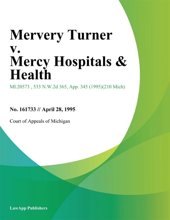 Mervery Turner v. Mercy Hospitals & Health