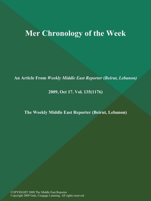 Mer Chronology of the Week