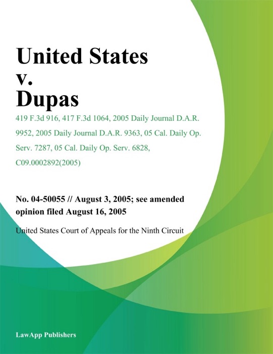 United States v. Dupas