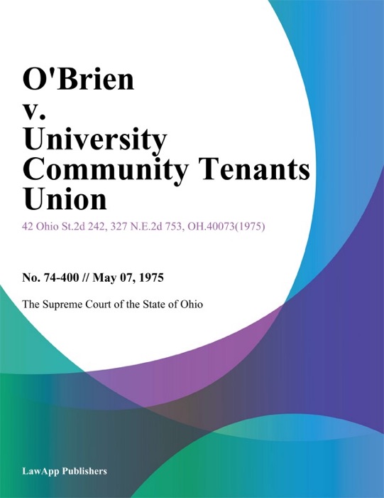 O'Brien v. University Community Tenants Union