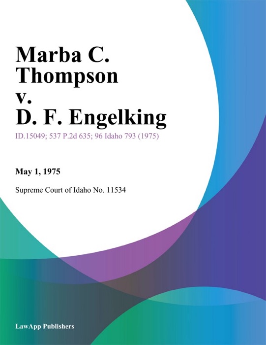 Marba C. Thompson v. D. F. Engelking