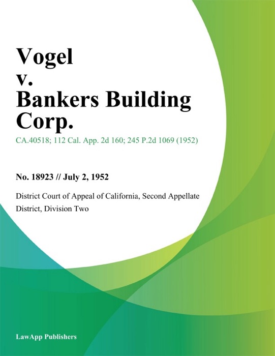 Vogel V. Bankers Building Corp.
