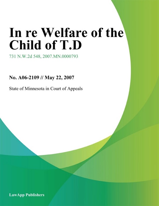 In Re Welfare of the Child of T.D.