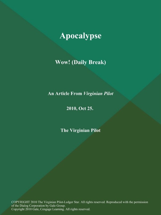 Apocalypse: Wow! (Daily Break)