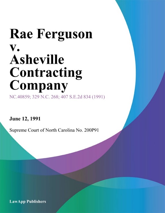 Rae Ferguson v. Asheville Contracting Company