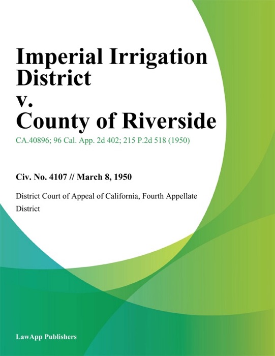 Imperial Irrigation District v. County of Riverside