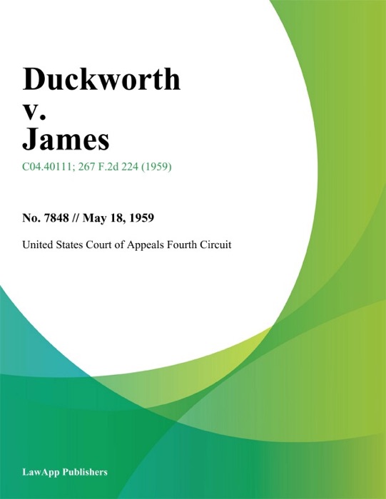 Duckworth v. James