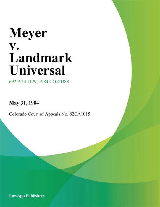 Meyer v. Landmark Universal