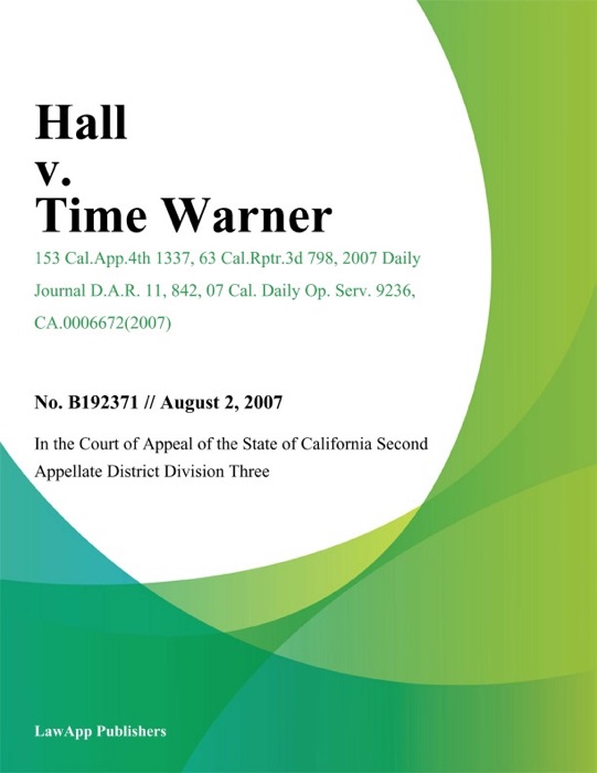 Hall v. Time Warner