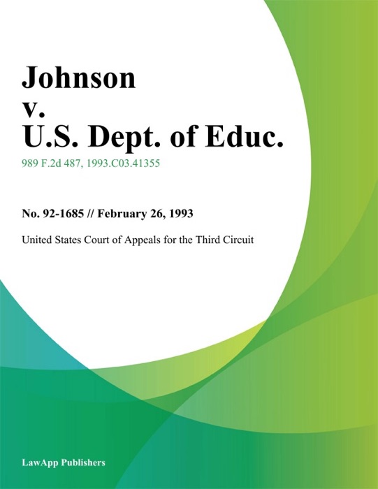 Johnson V. U.S. Dept. Of Educ.