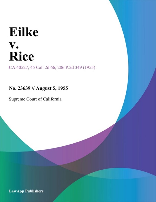 Eilke v. Rice
