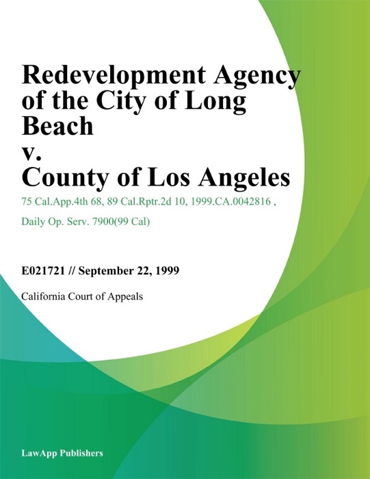 Redevelopment Agency of the City of Long Beach v. County of Los Angeles