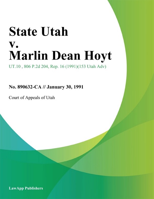 State Utah v. Marlin Dean Hoyt