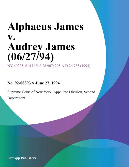 Alphaeus James v. Audrey James