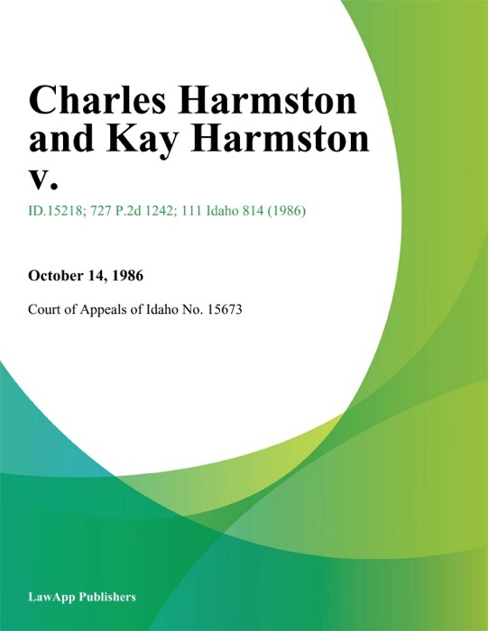 Charles Harmston and Kay Harmston V.