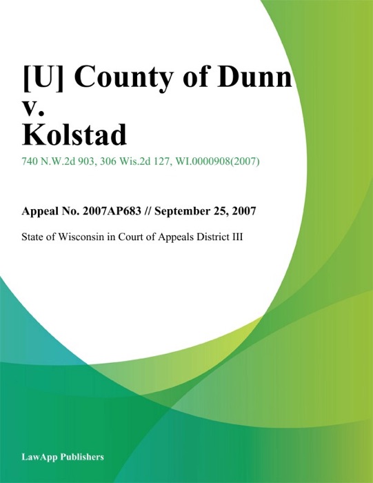 County of Dunn v. Kolstad