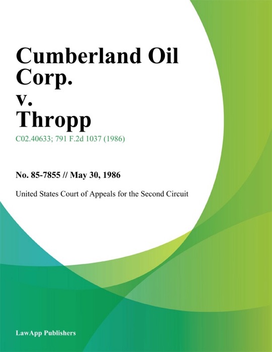 Cumberland Oil Corp. v. Thropp