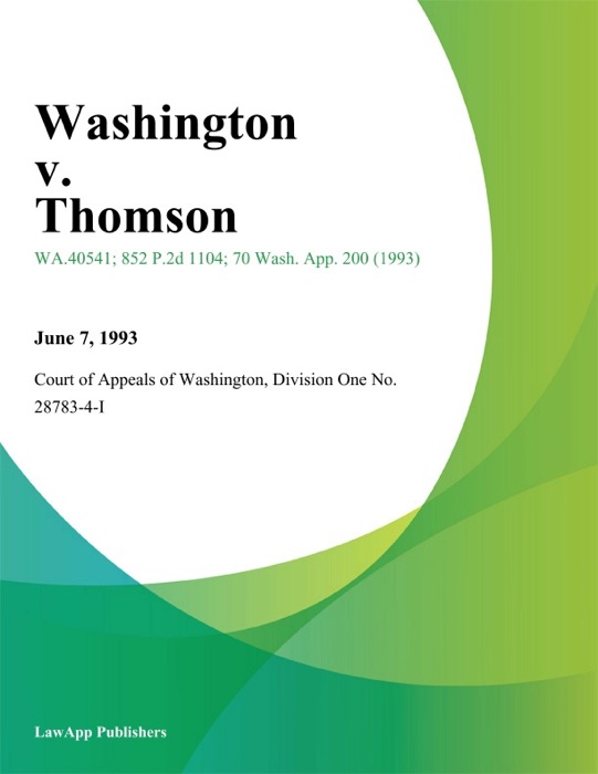 Washington V. Thomson