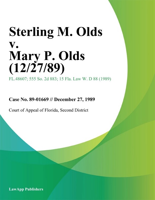 Sterling M. Olds v. Mary P. Olds