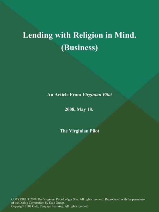 Lending with Religion in Mind (Business)