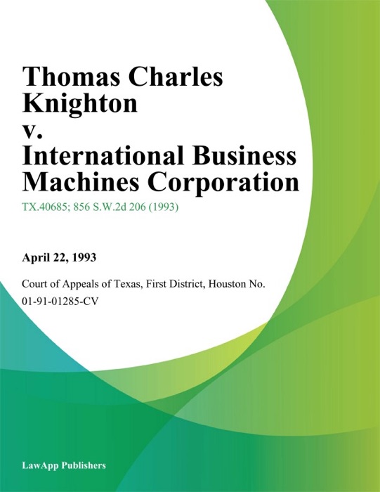 Thomas Charles Knighton v. International Business Machines Corporation