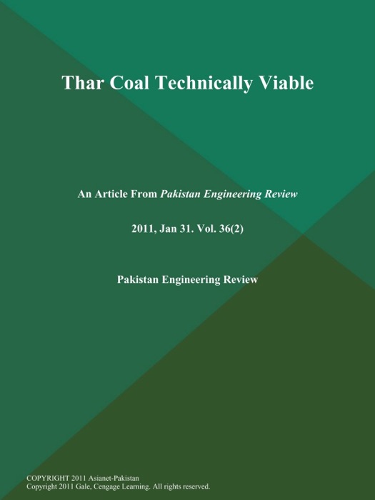 Thar Coal Technically Viable