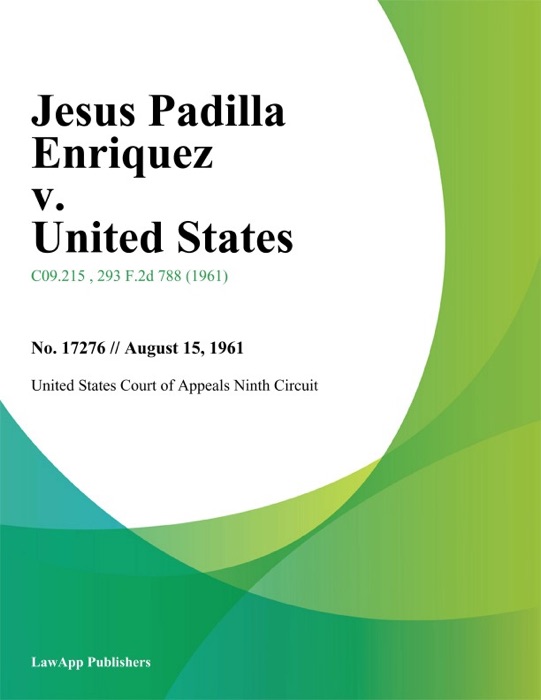 Jesus Padilla Enriquez v. United States