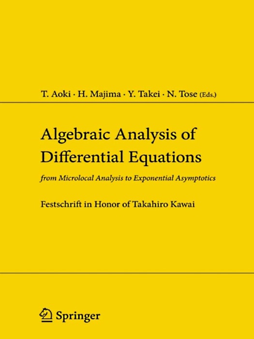 Algebraic Analysis of Differential Equations