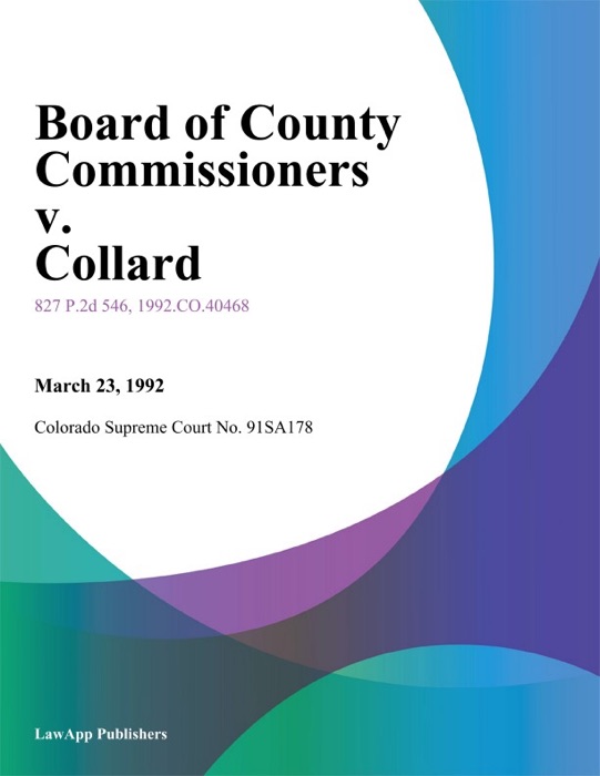 Board Of County Commissioners V. Collard