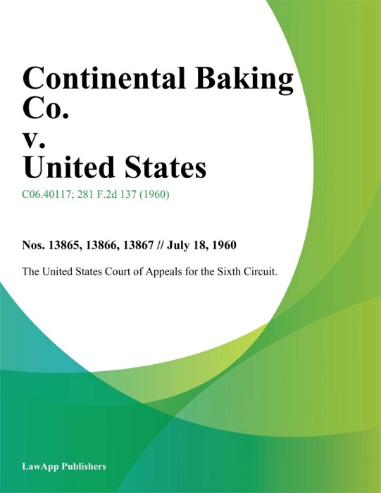 Continental Baking Co. V. United States