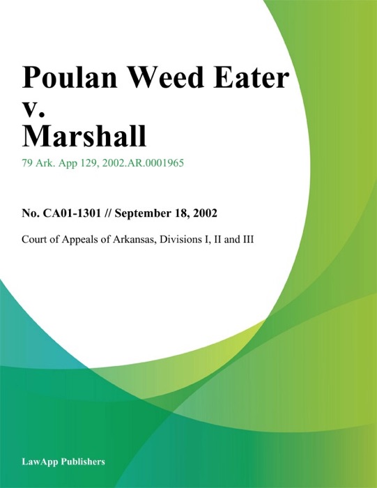 Poulan Weed Eater v. Marshall