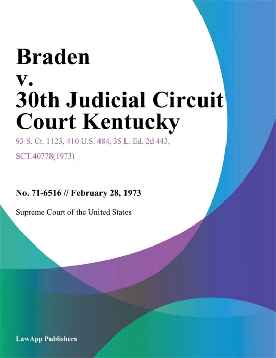 Braden v. 30Th Judicial Circuit Court Kentucky