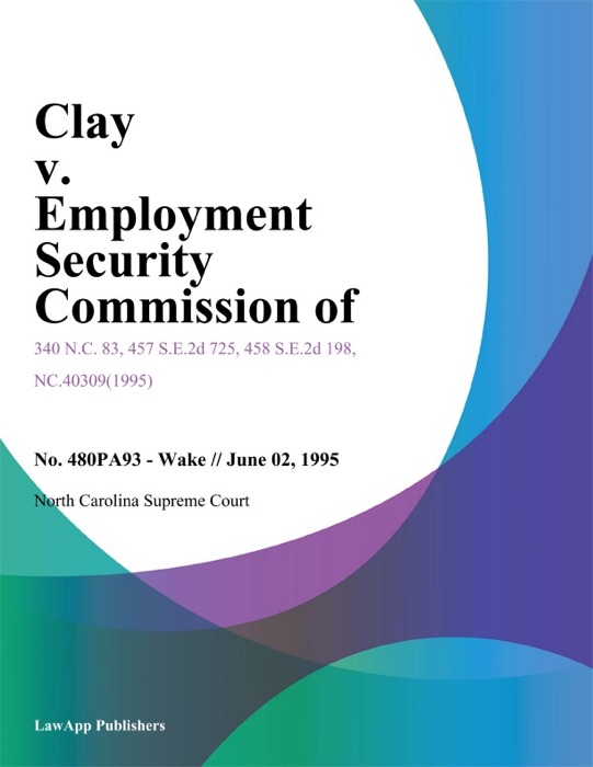 Clay v. Employment Security Commission of