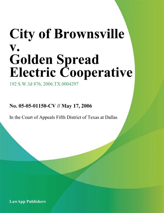 City of Brownsville v. Golden Spread Electric Cooperative