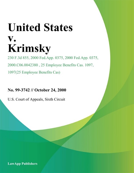 United States V. Krimsky