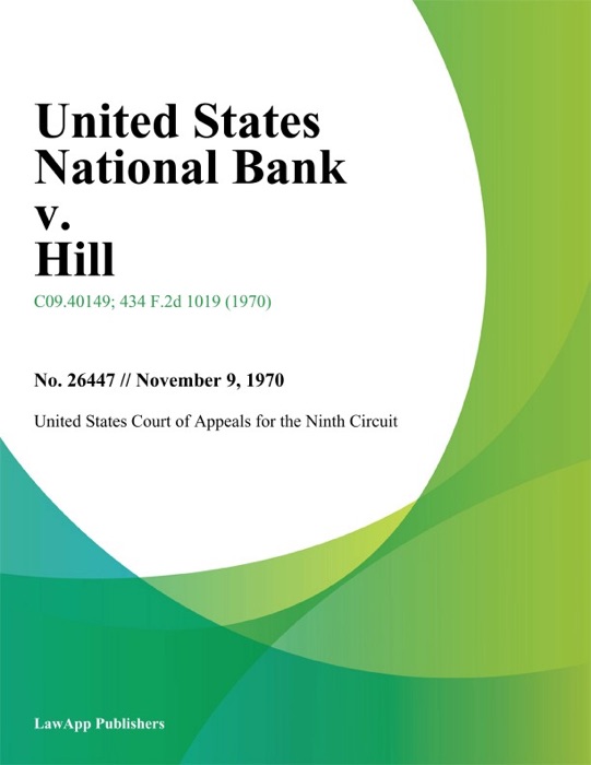 United States National Bank v. Hill