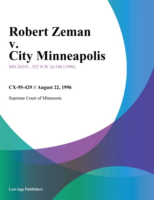 Robert Zeman v. City Minneapolis