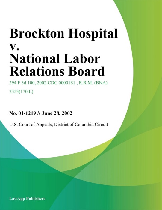 Brockton Hospital v. National Labor Relations Board