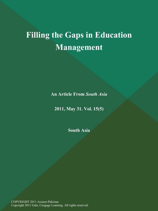 Filling the Gaps in Education Management