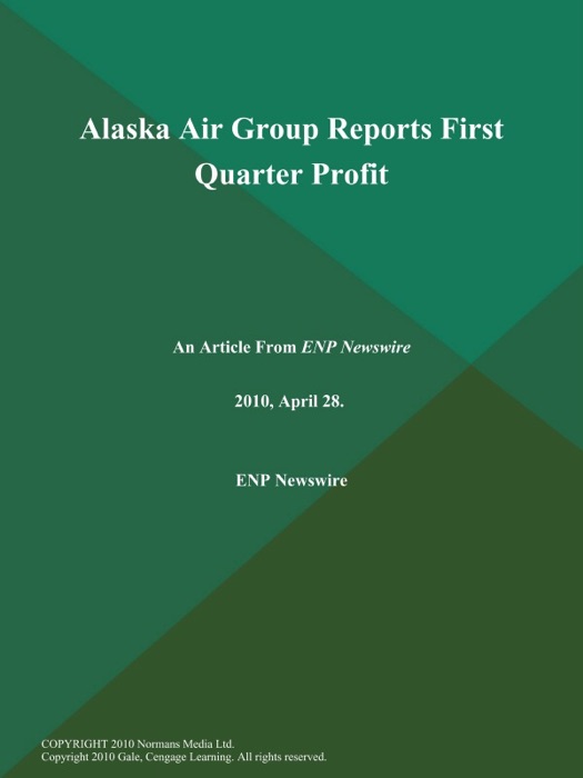 Alaska Air Group Reports First Quarter Profit